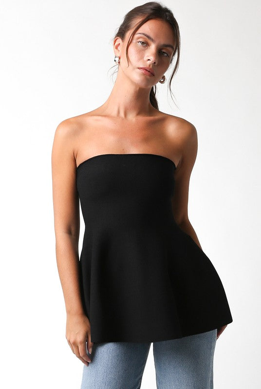 Strapless Flare Top (6 colors)