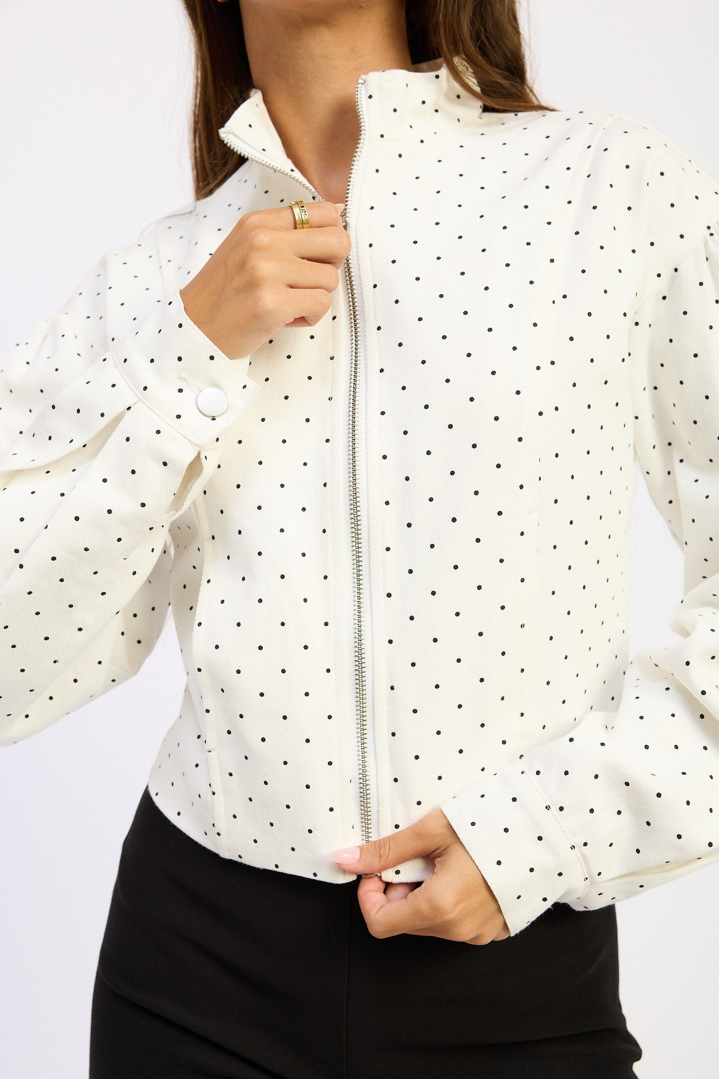 Off White Polka Dot Jacket
