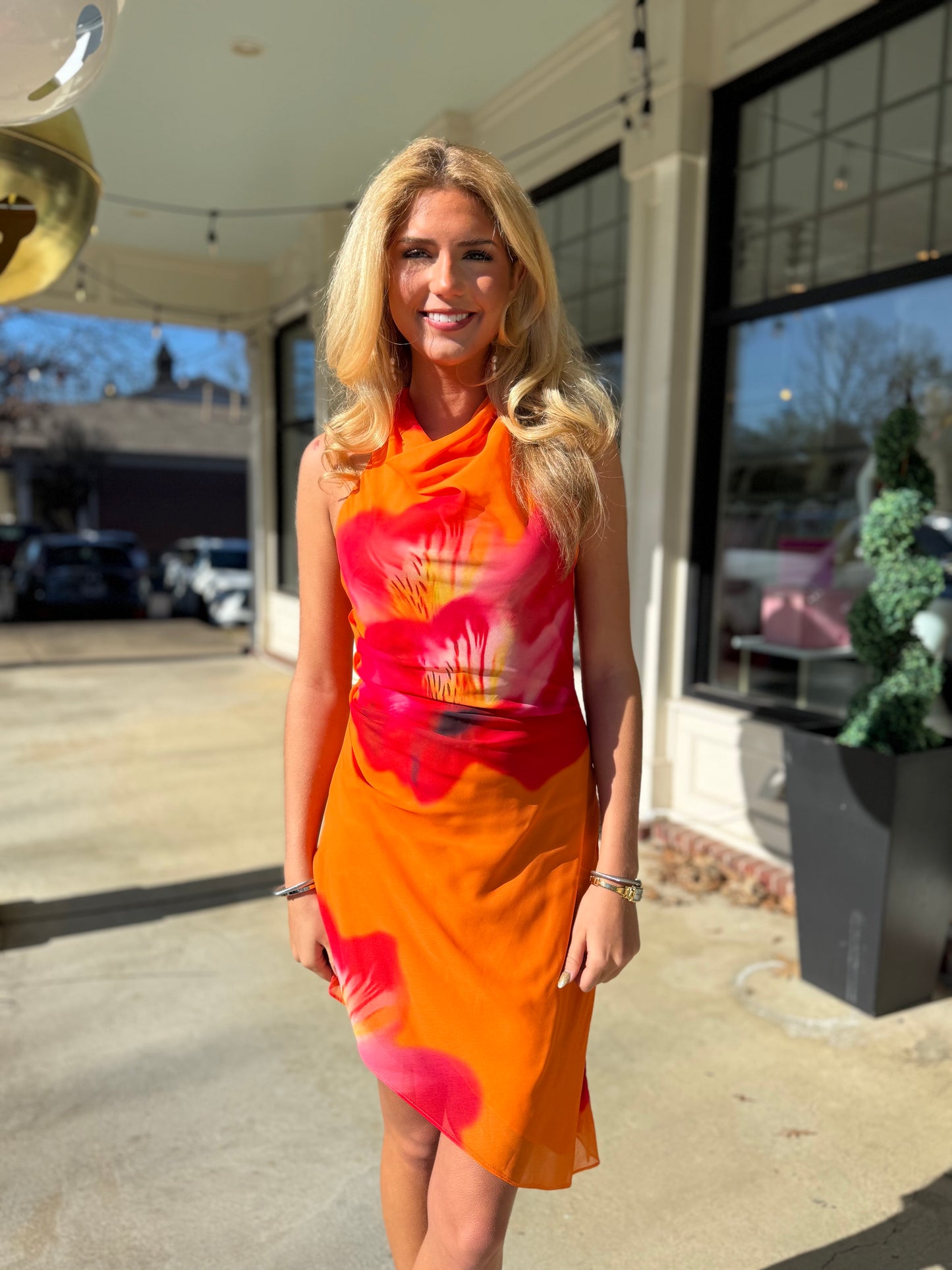 Moana Spring Asym Halter Mini