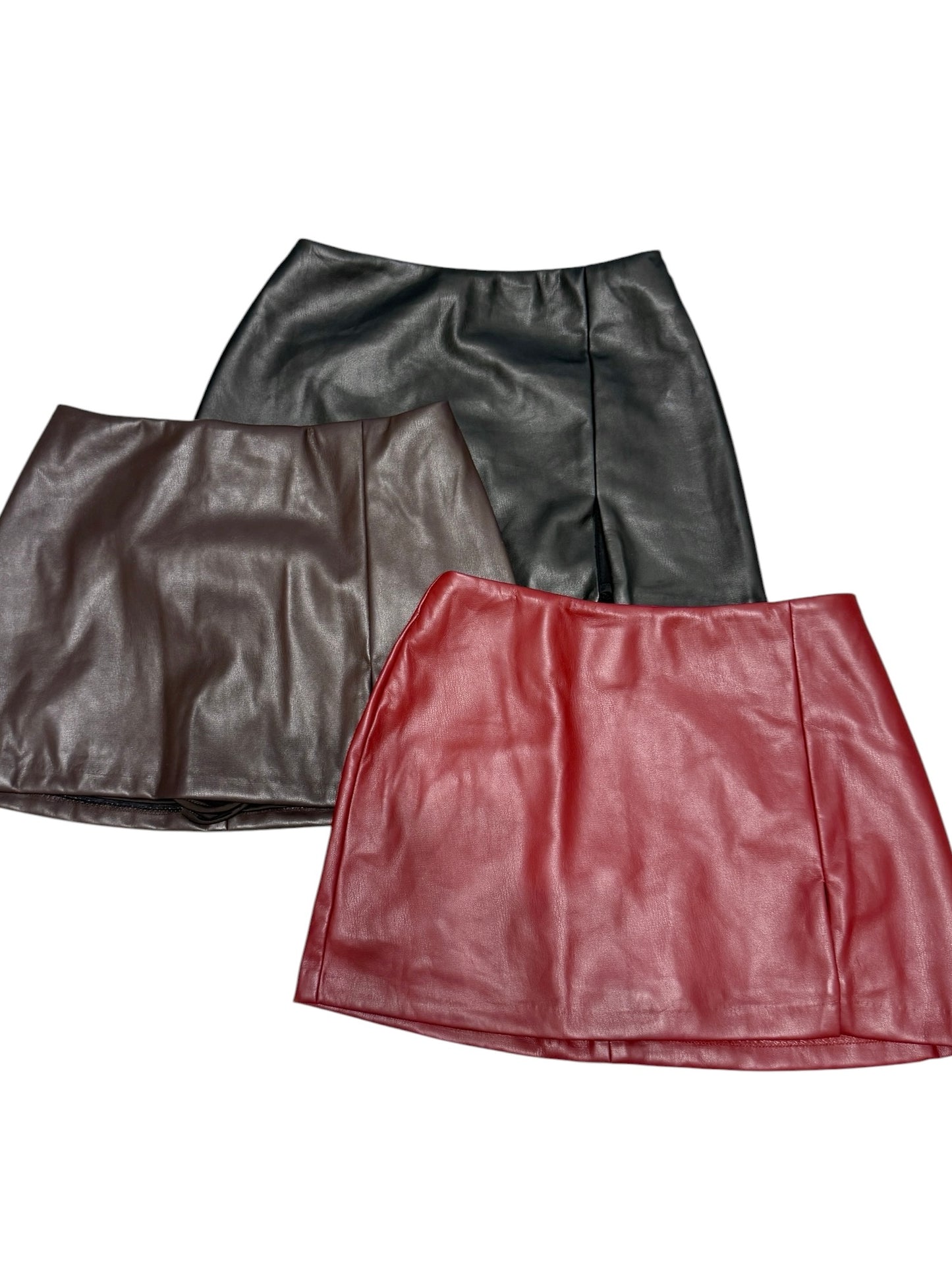 Leather Skirt w/ Slit