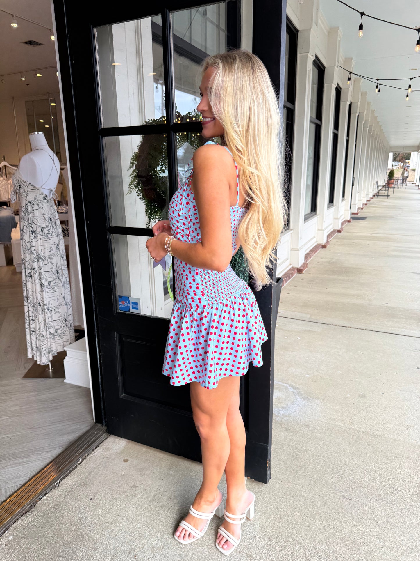 Polka Dot Pleated Mini (4 colors)