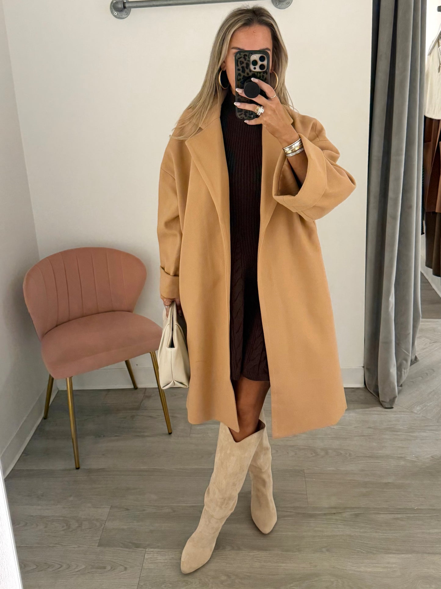 Camel Oversized Jacket