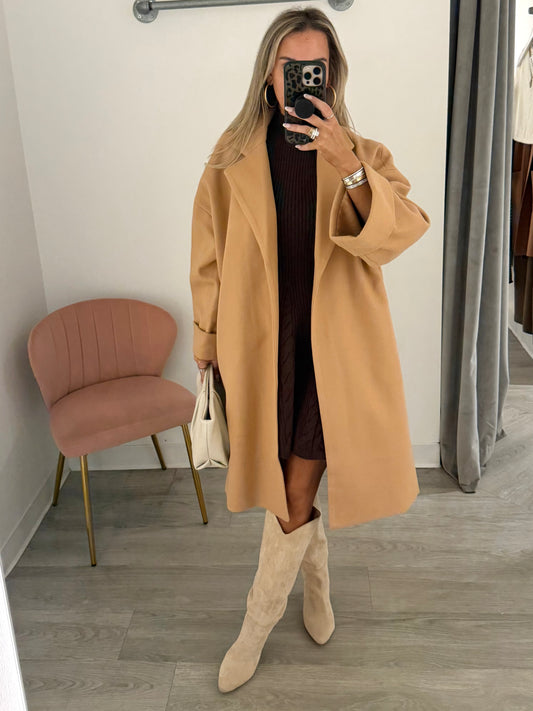 Camel Oversized Jacket