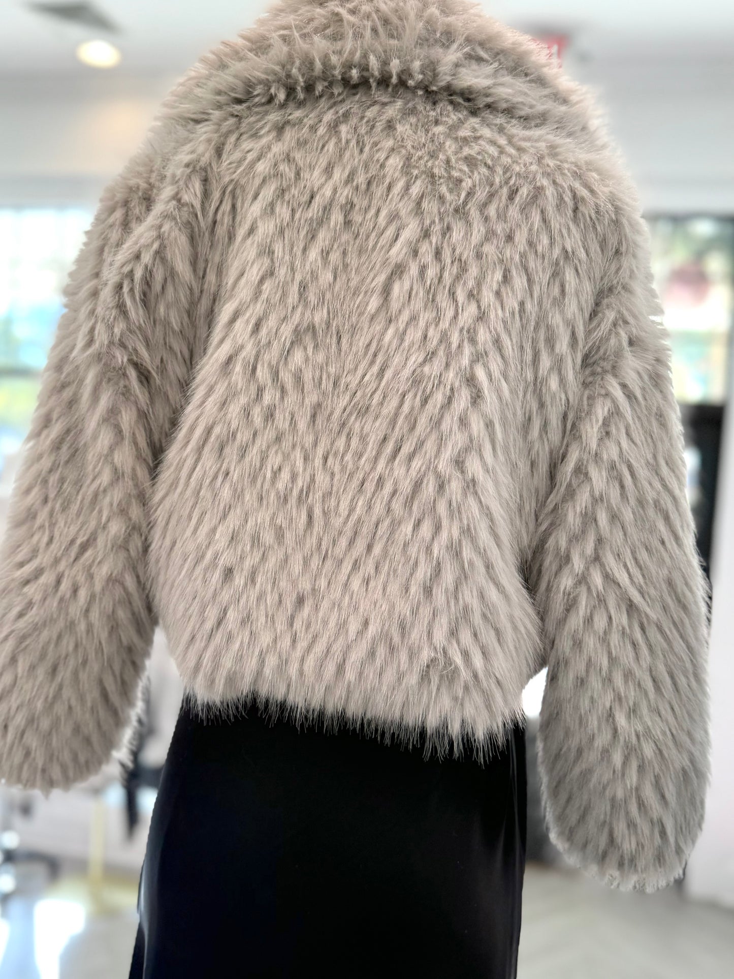 Grey Fur Jacket