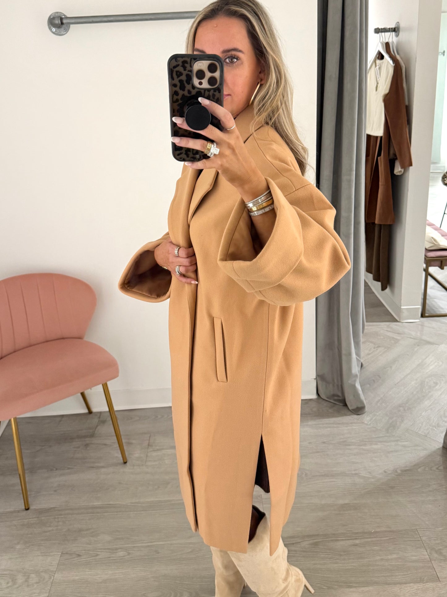 Camel Oversized Jacket