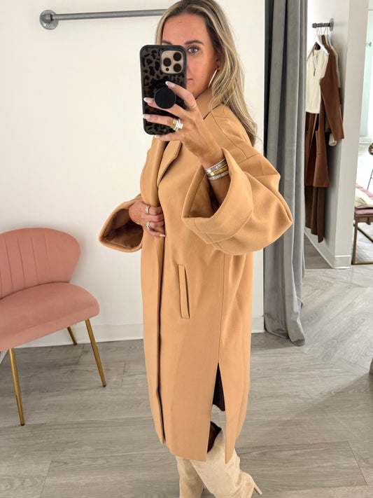 Camel Oversized Jacket
