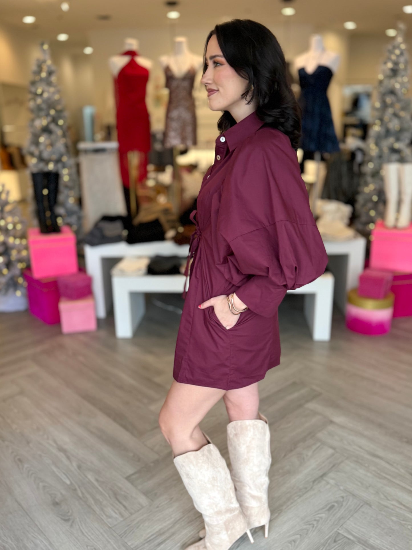 Statement Sleeve Mini Dress (3 colors)