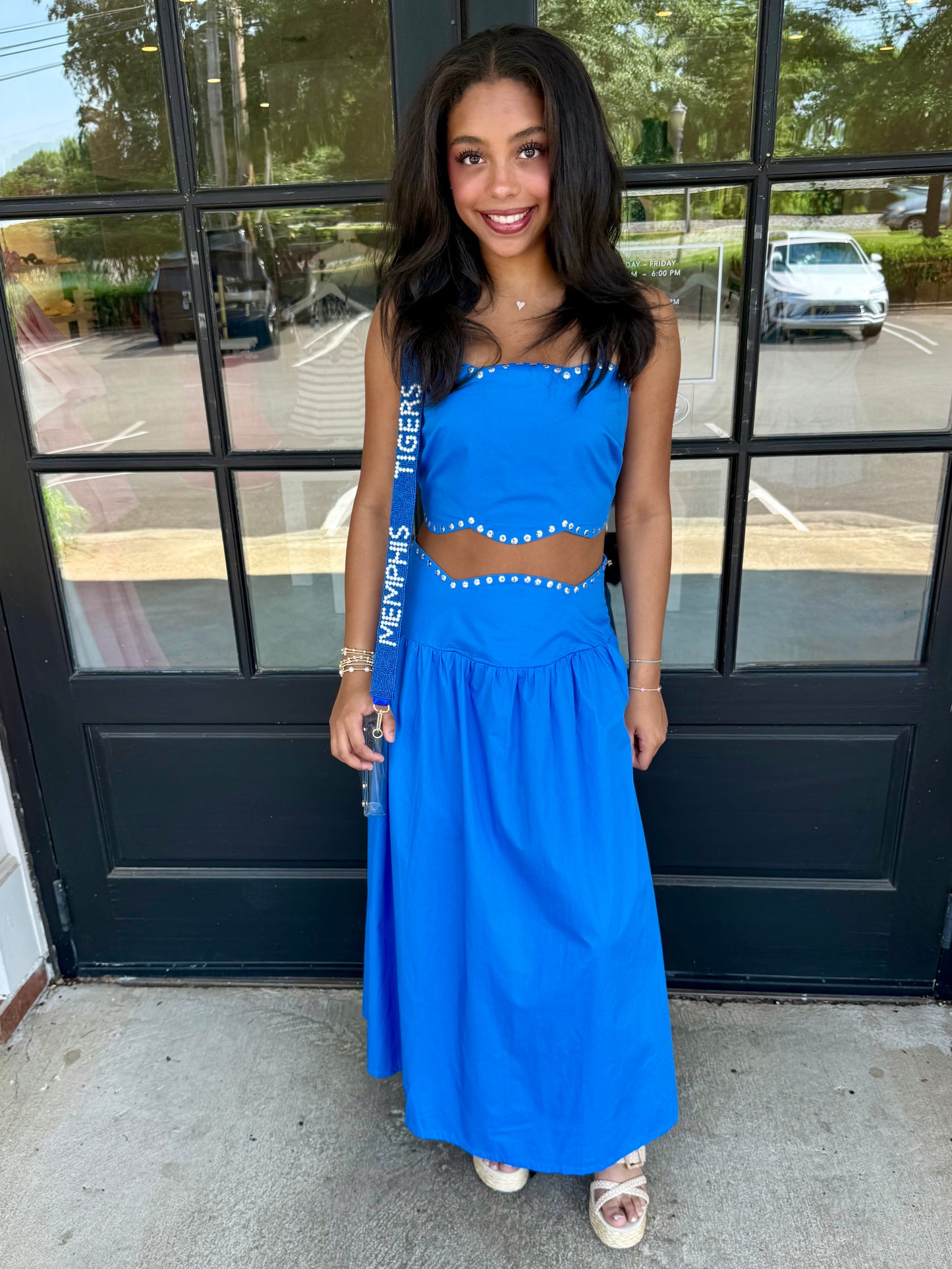 Memphis Metallic Crop Top
