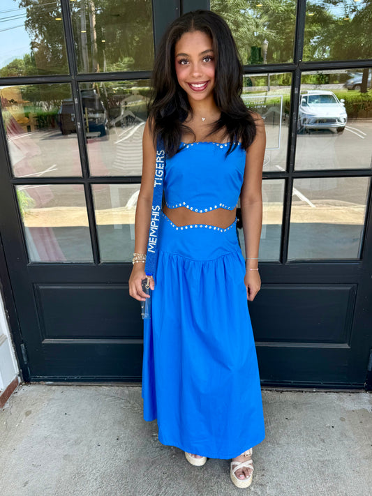 Memphis Metallic Maxi Skirt