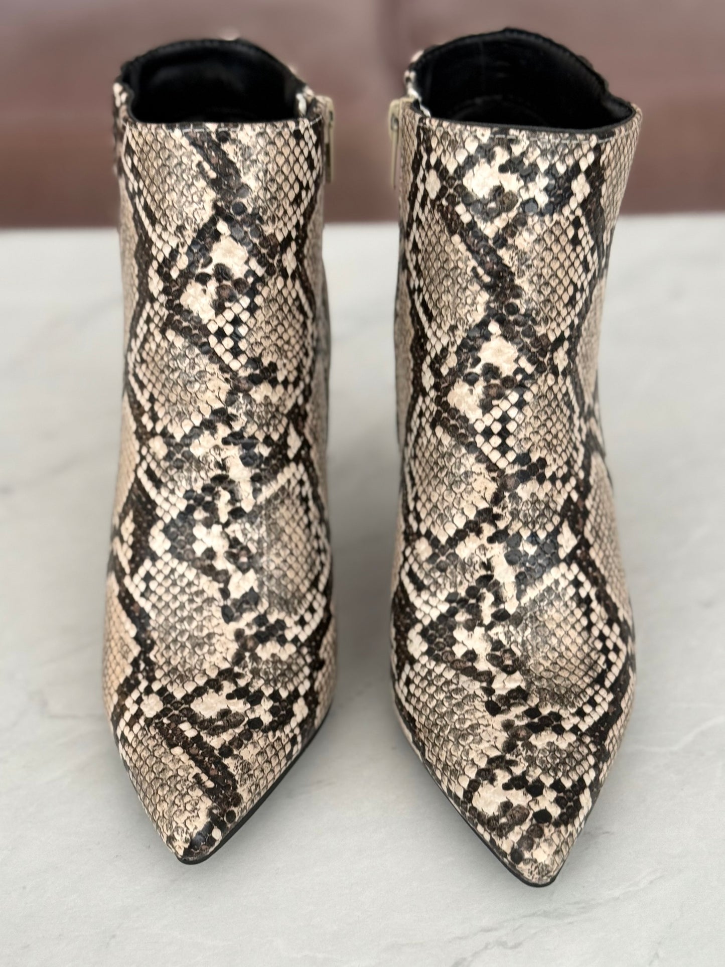 Snake Skin Bootie