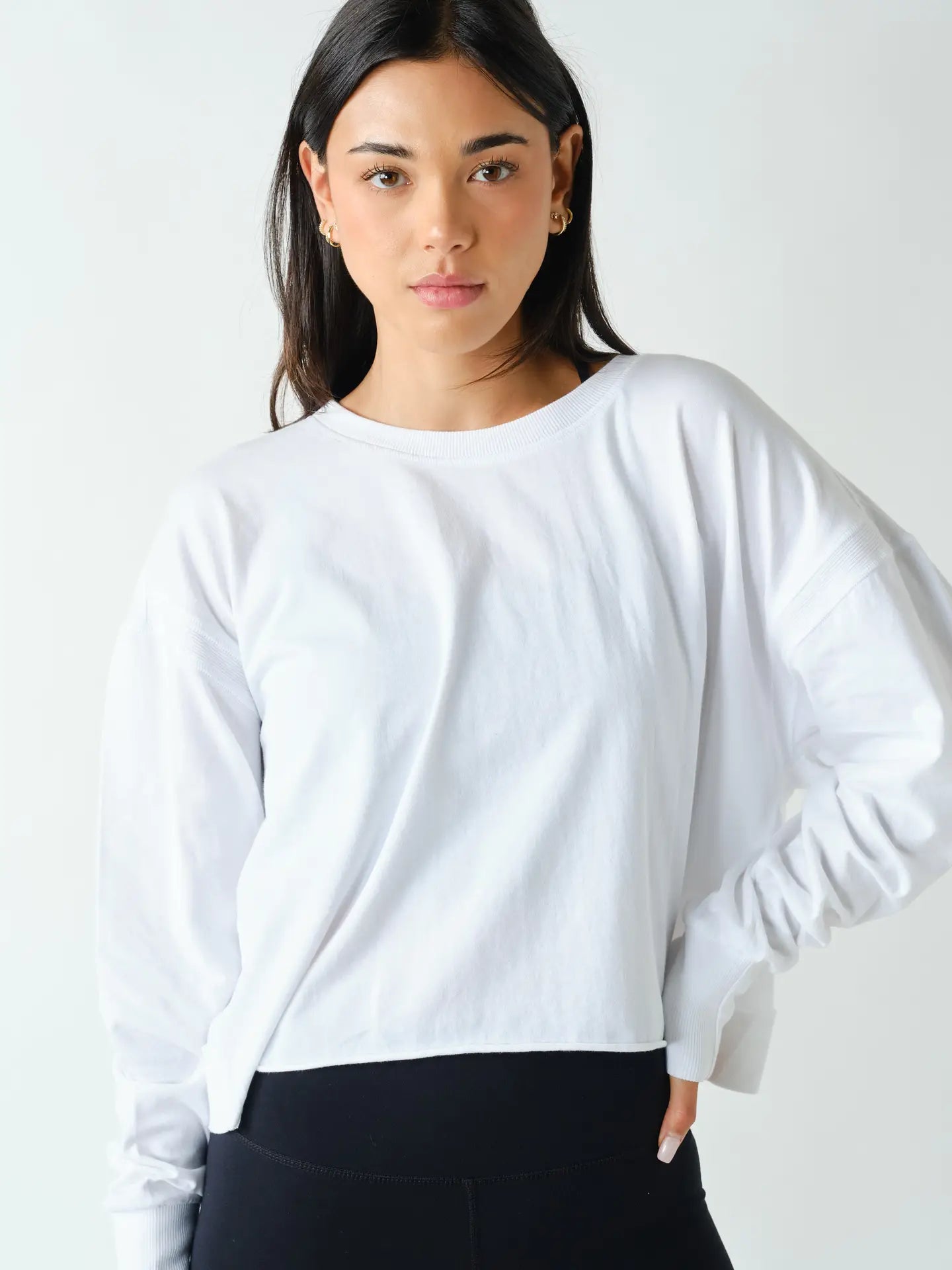 Cresent Open Back L/S Tee (2 colors)