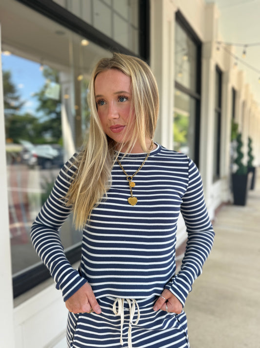 Slumber Stripe Top