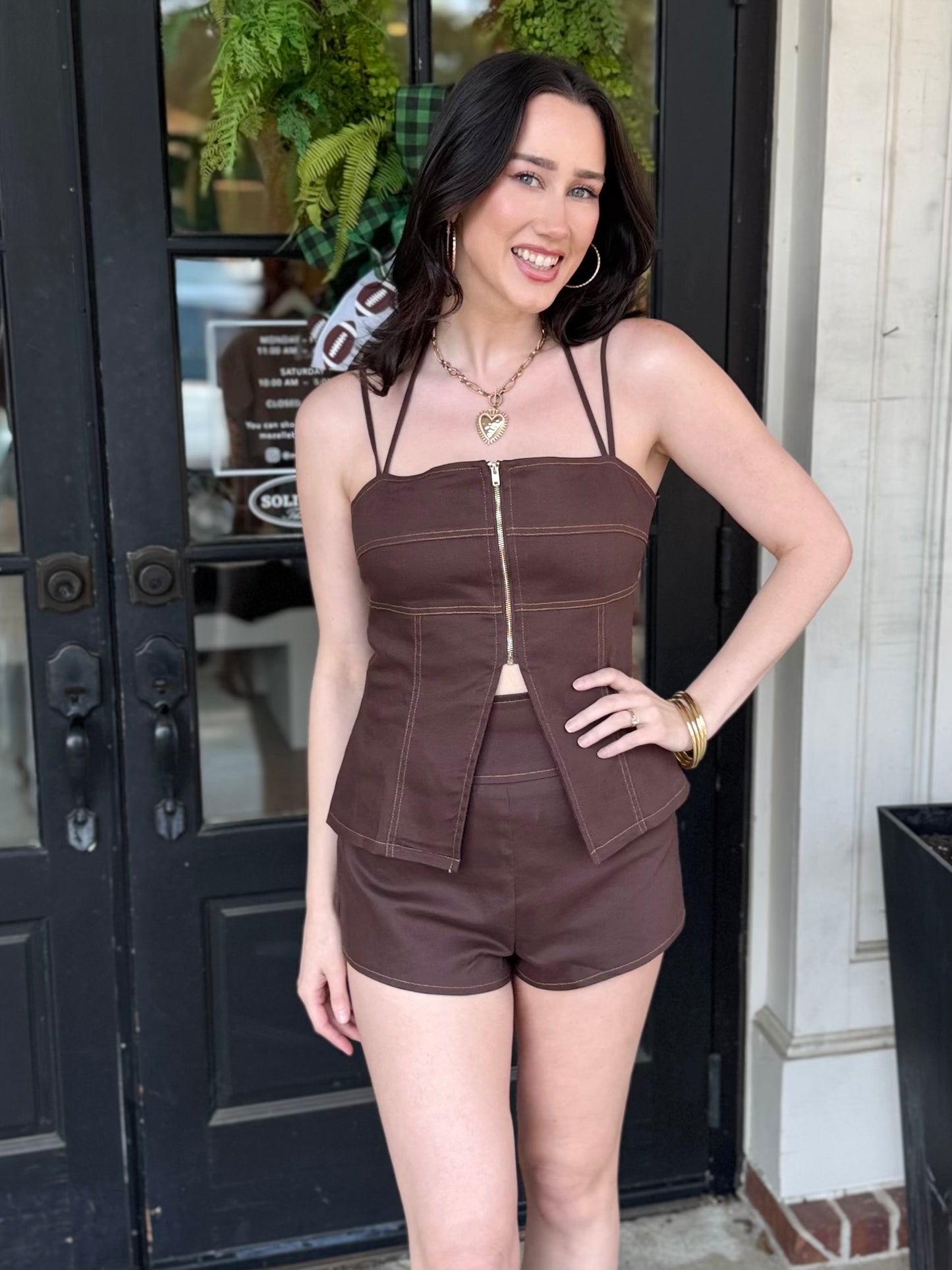 Gold Stitch Top (3 colors)