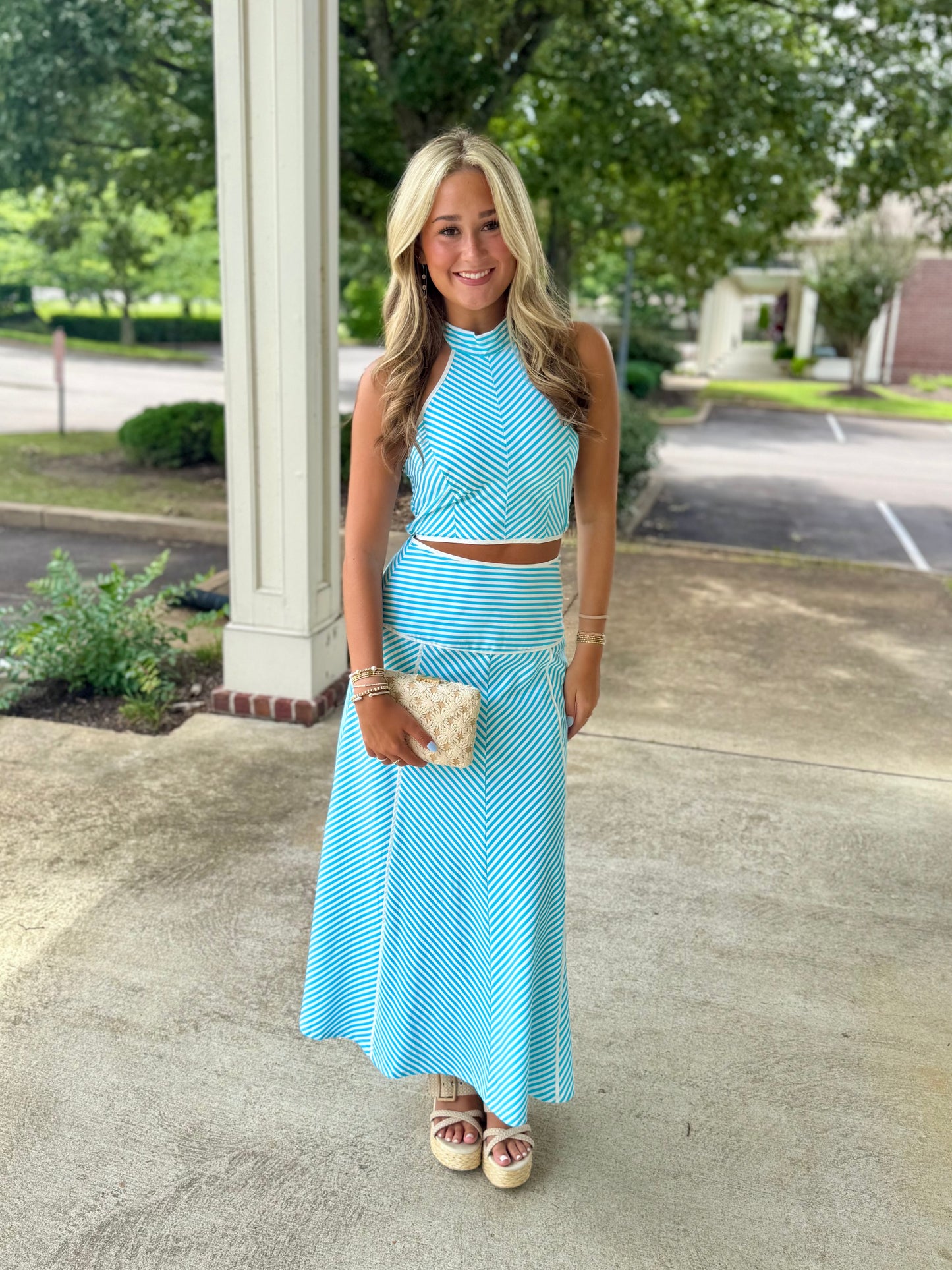 Chevron Halter Top
