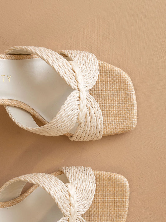 Santiago Heel in Off White