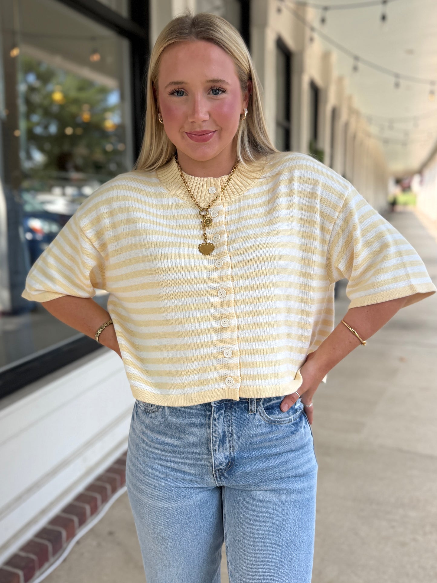 Hour Striped Cardigan