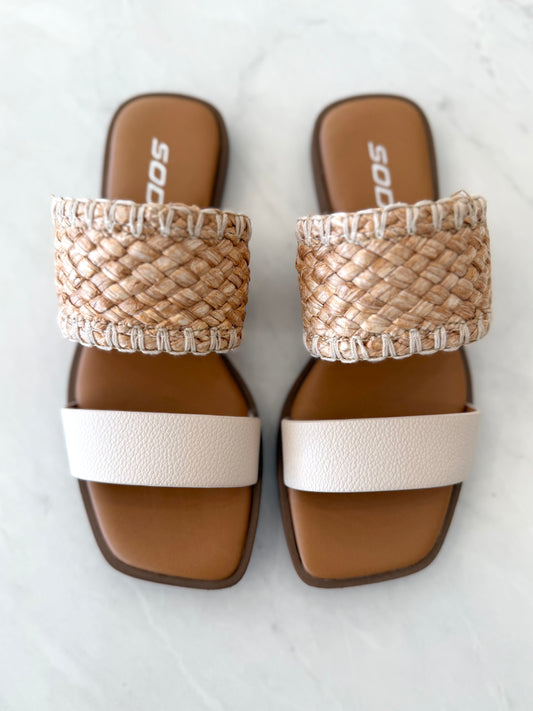 Raffia Strap Sandal