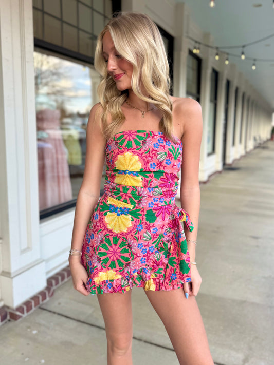 Pink Multi Bright Romper