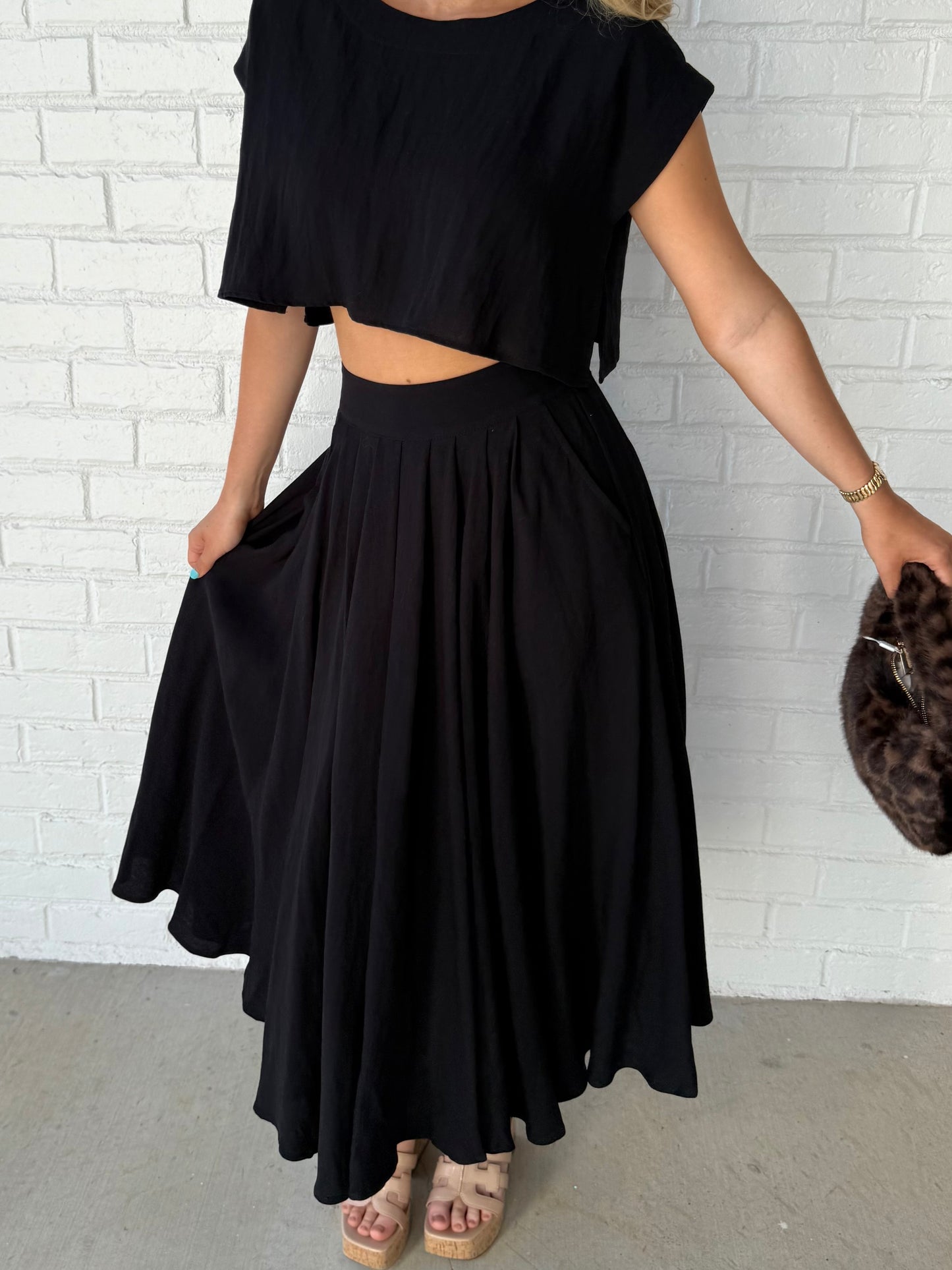 Black Midi Skirt