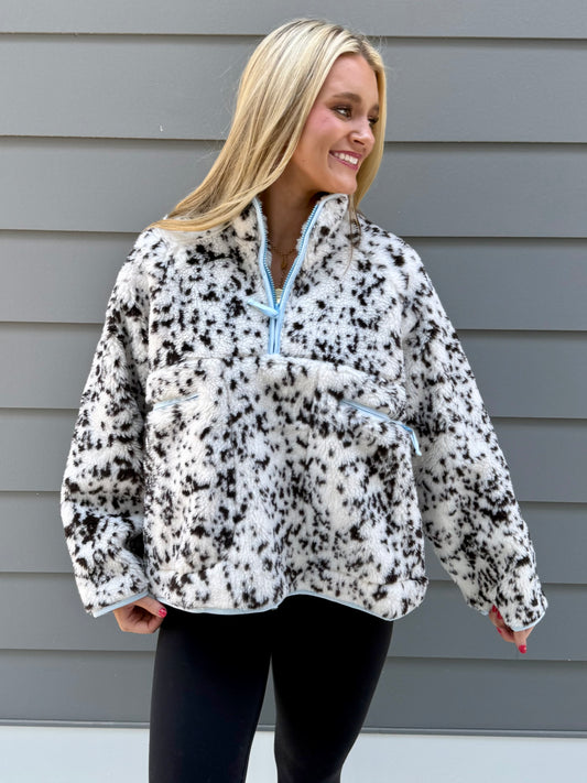 Snow Leopard 1/4 Zip Jacket
