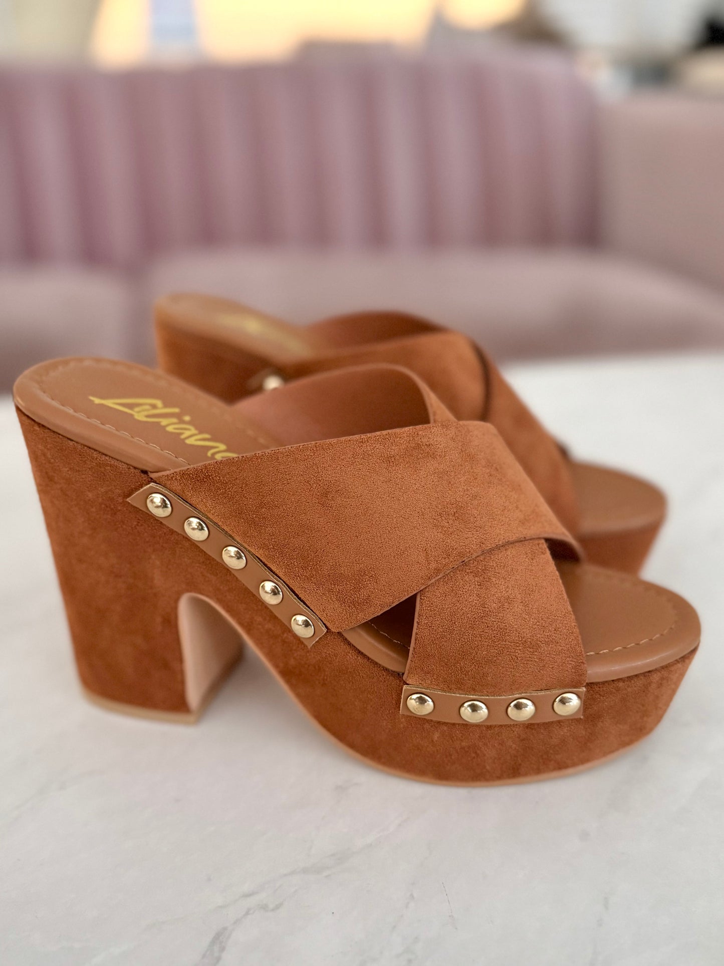 Tan Suede Dandy Platform
