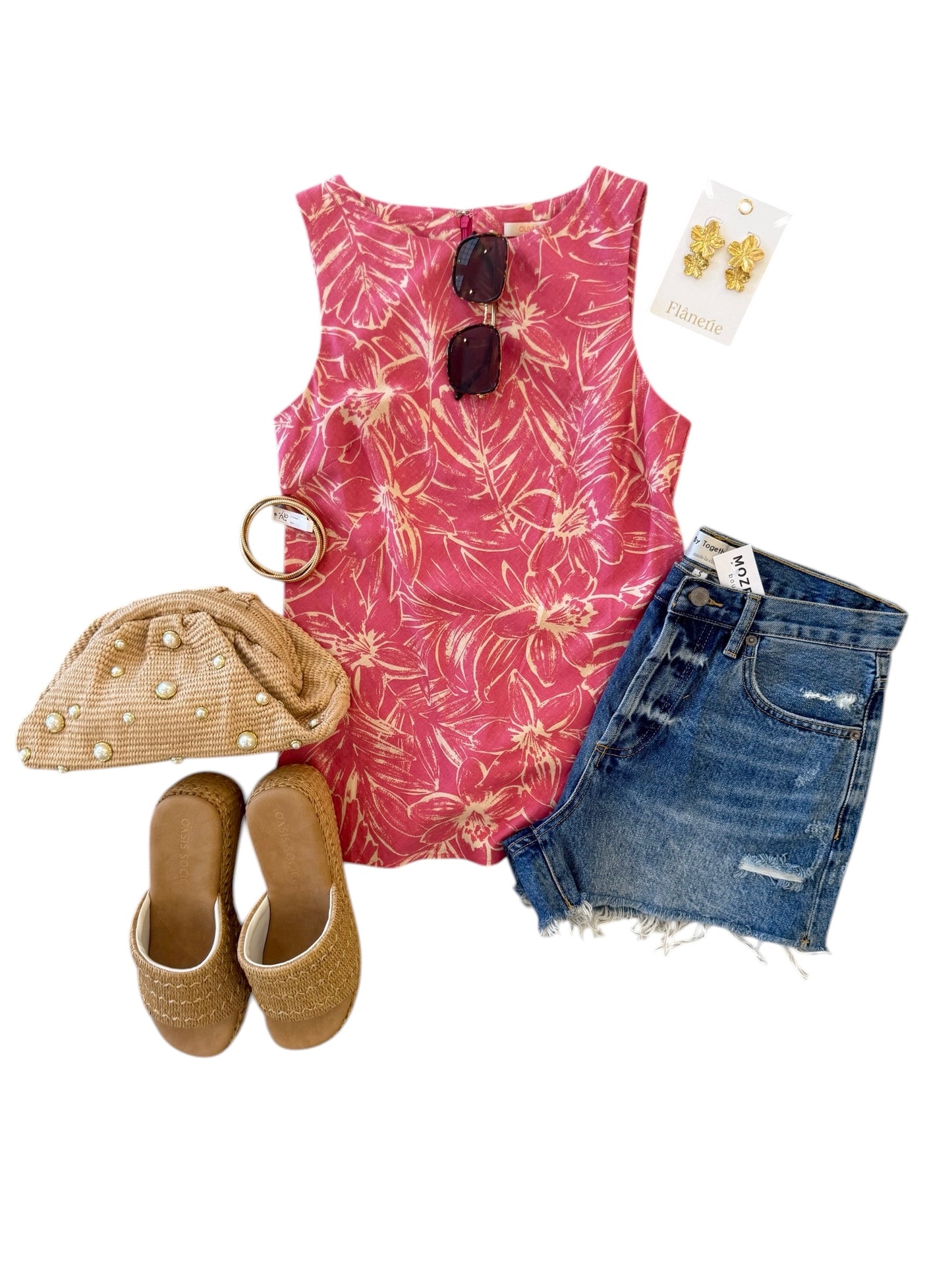 Pink Palm Top