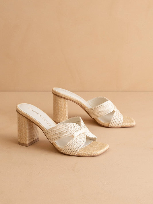 Santiago Heel in Off White