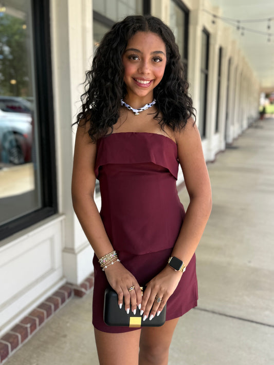 Crepe Mini Skort
