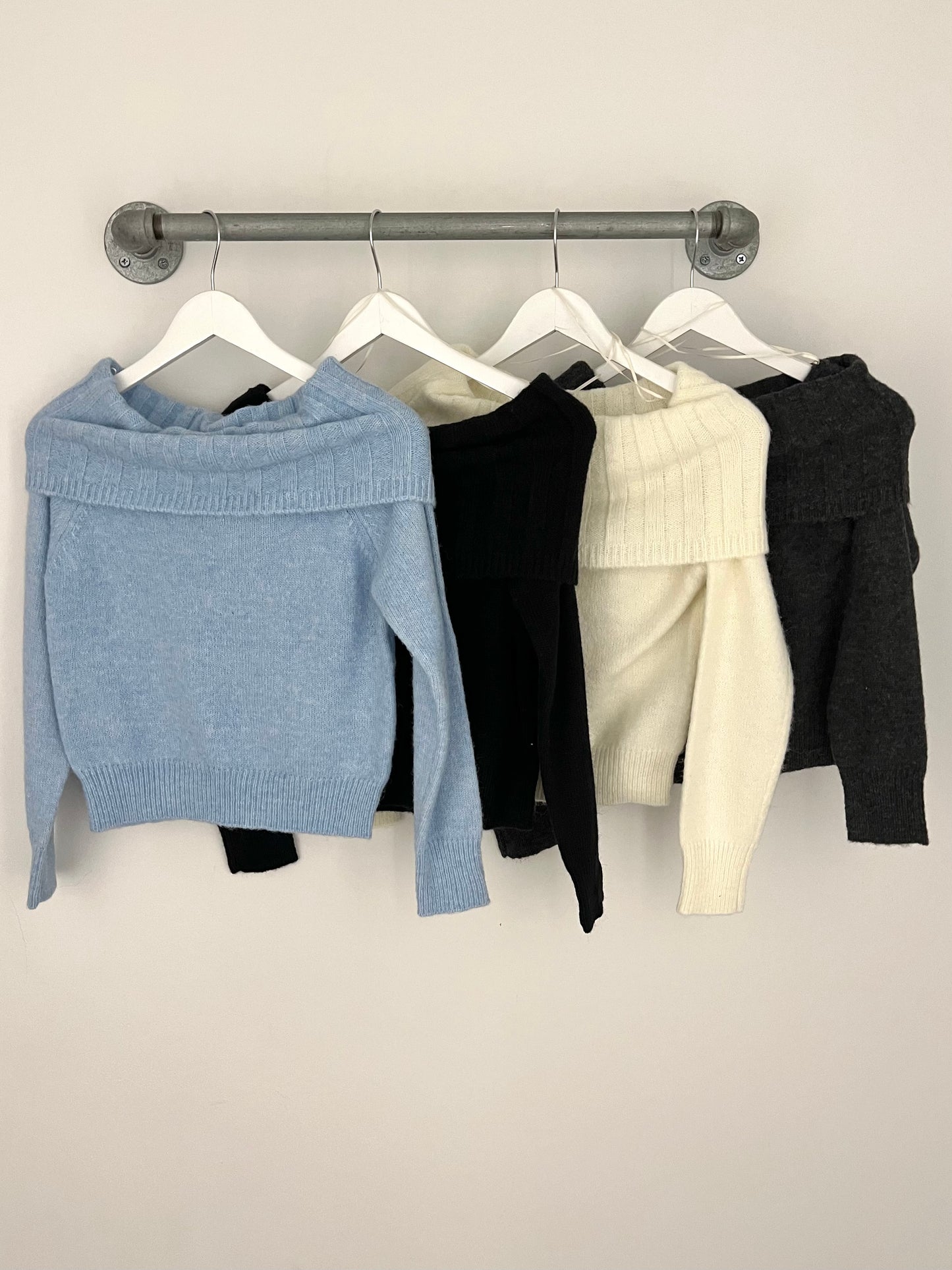 Off Shoulder Sweater (5 colors)