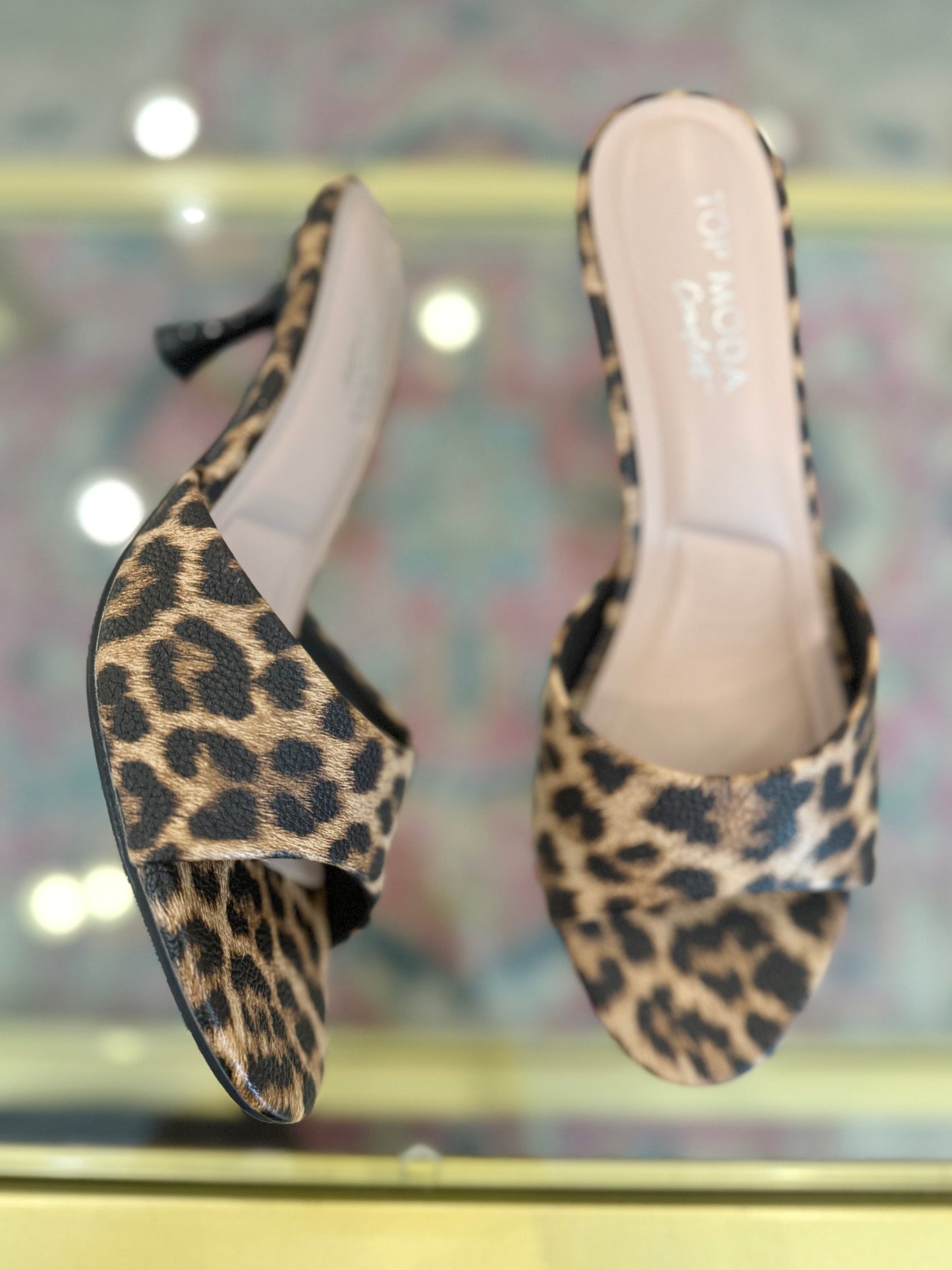 Leopard Kitten Heel