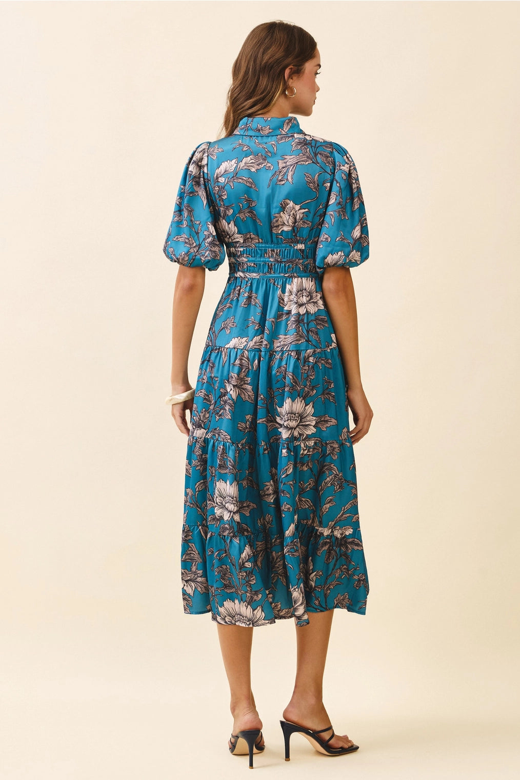 Turquoise Silk Garden Maxi