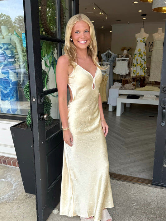Classy Crinkle Butter Maxi