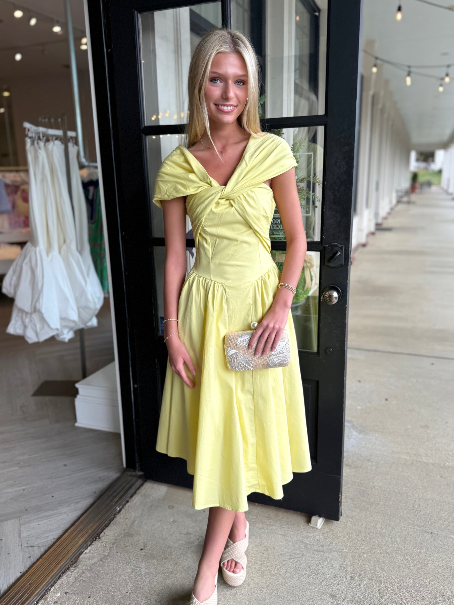Lemon Twisted Bust O/S Midi