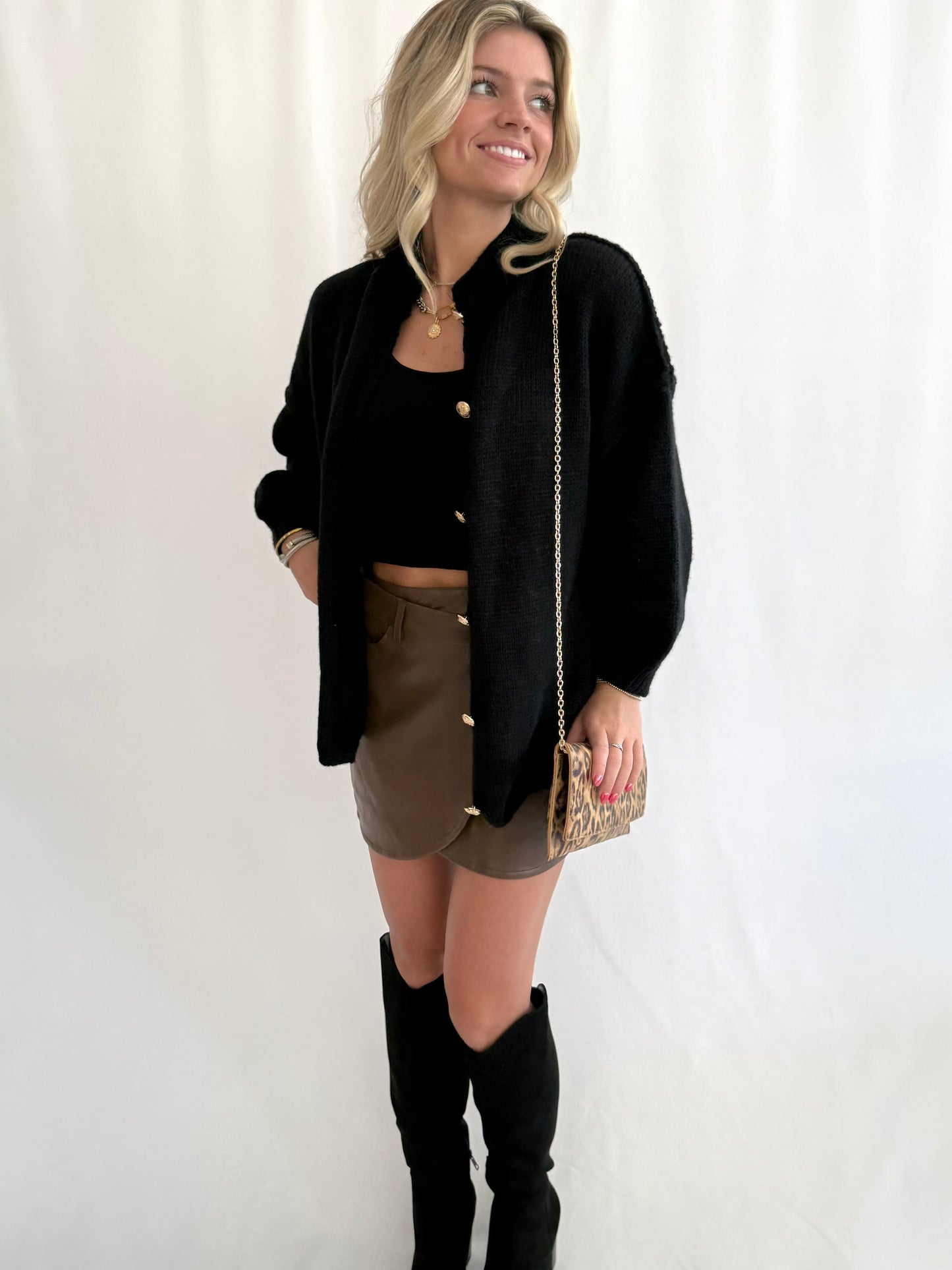 Brown Wrap Skirt