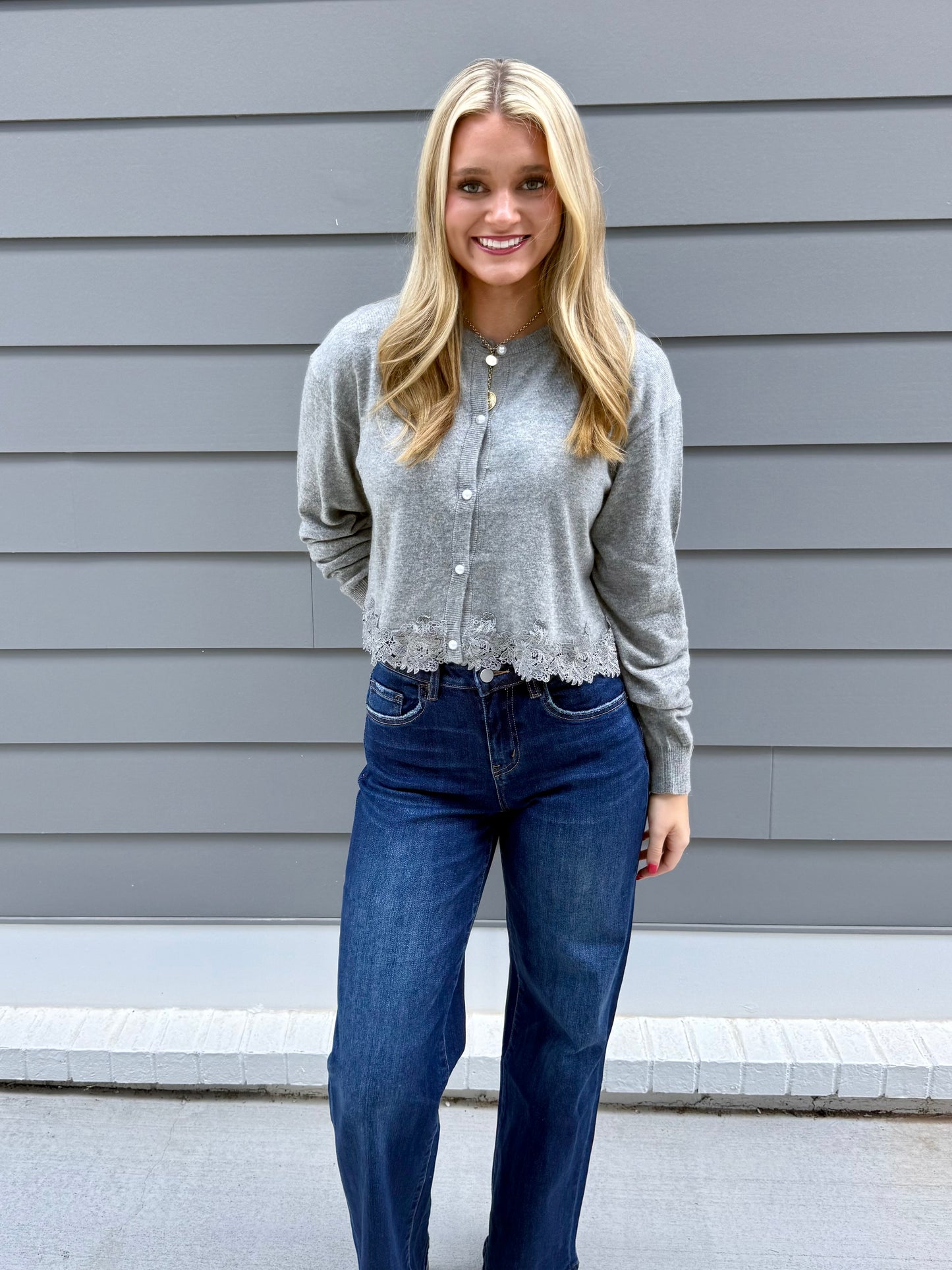 Flying High Rise Wide Leg Jean