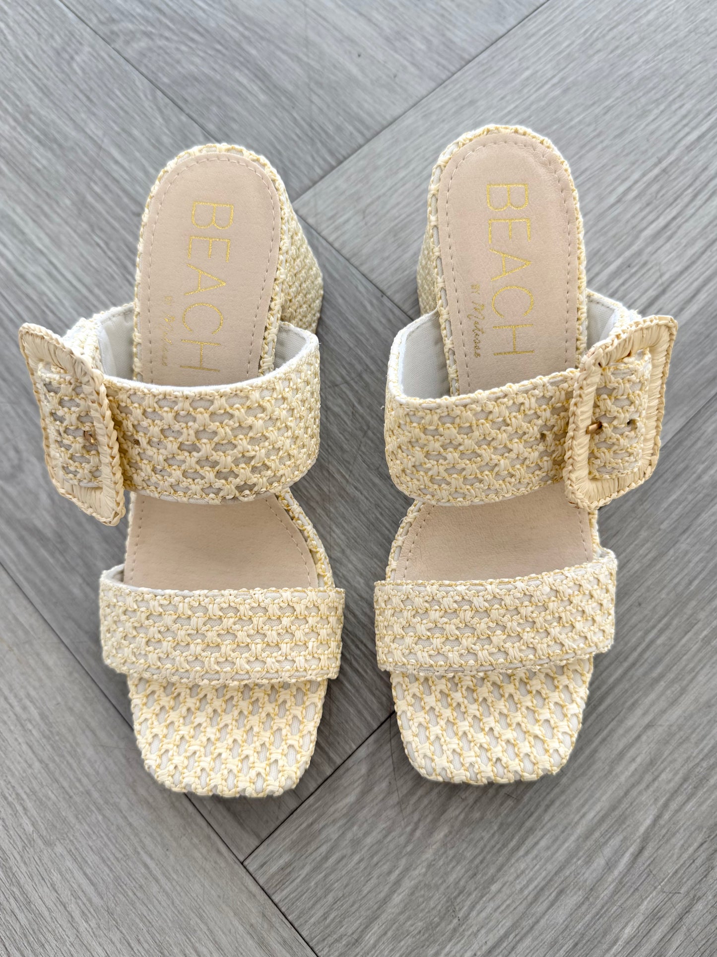 Lucy French Vanilla Buckle Sandal