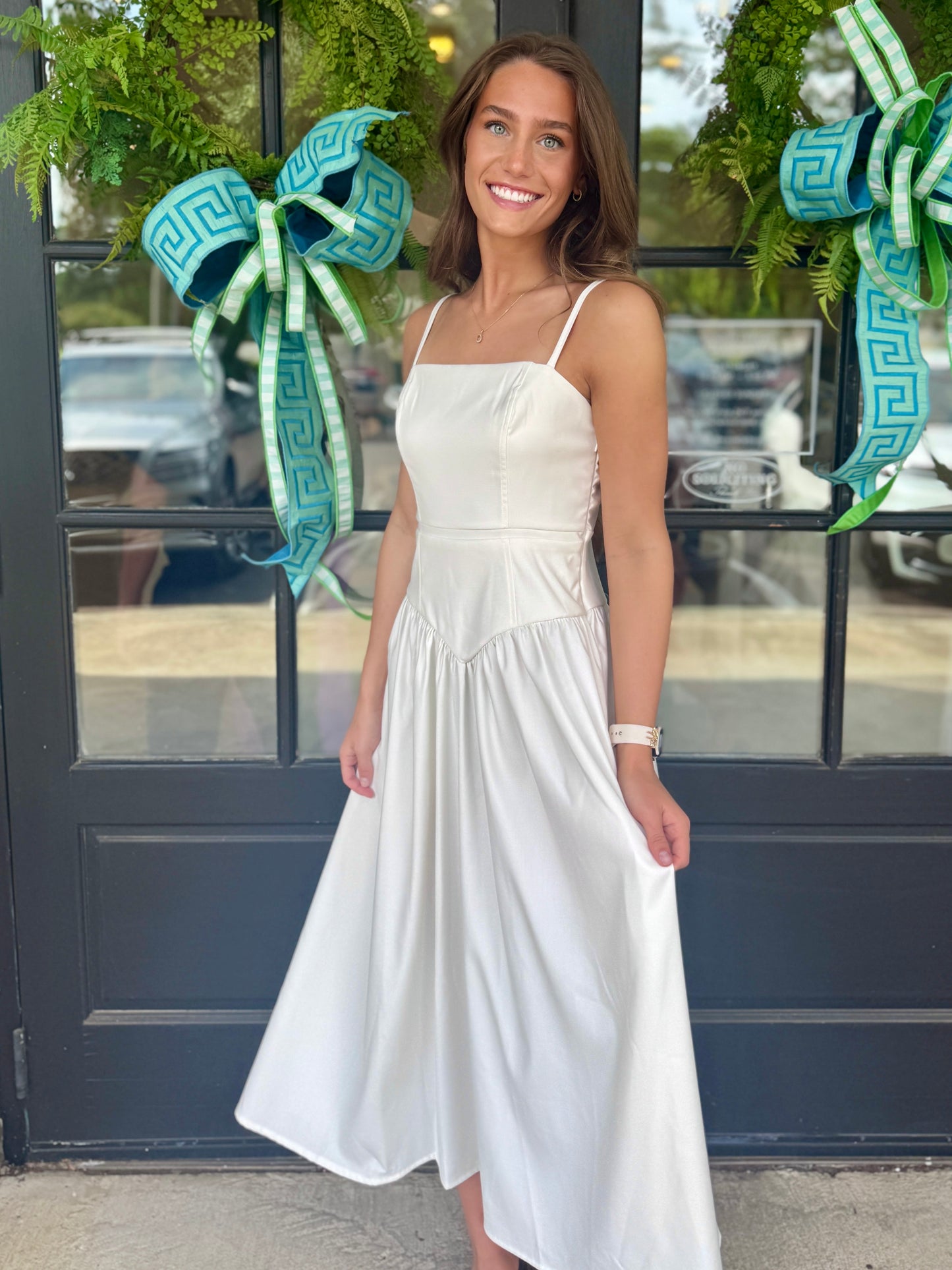 Polka Dot Back Midi (2 colors)