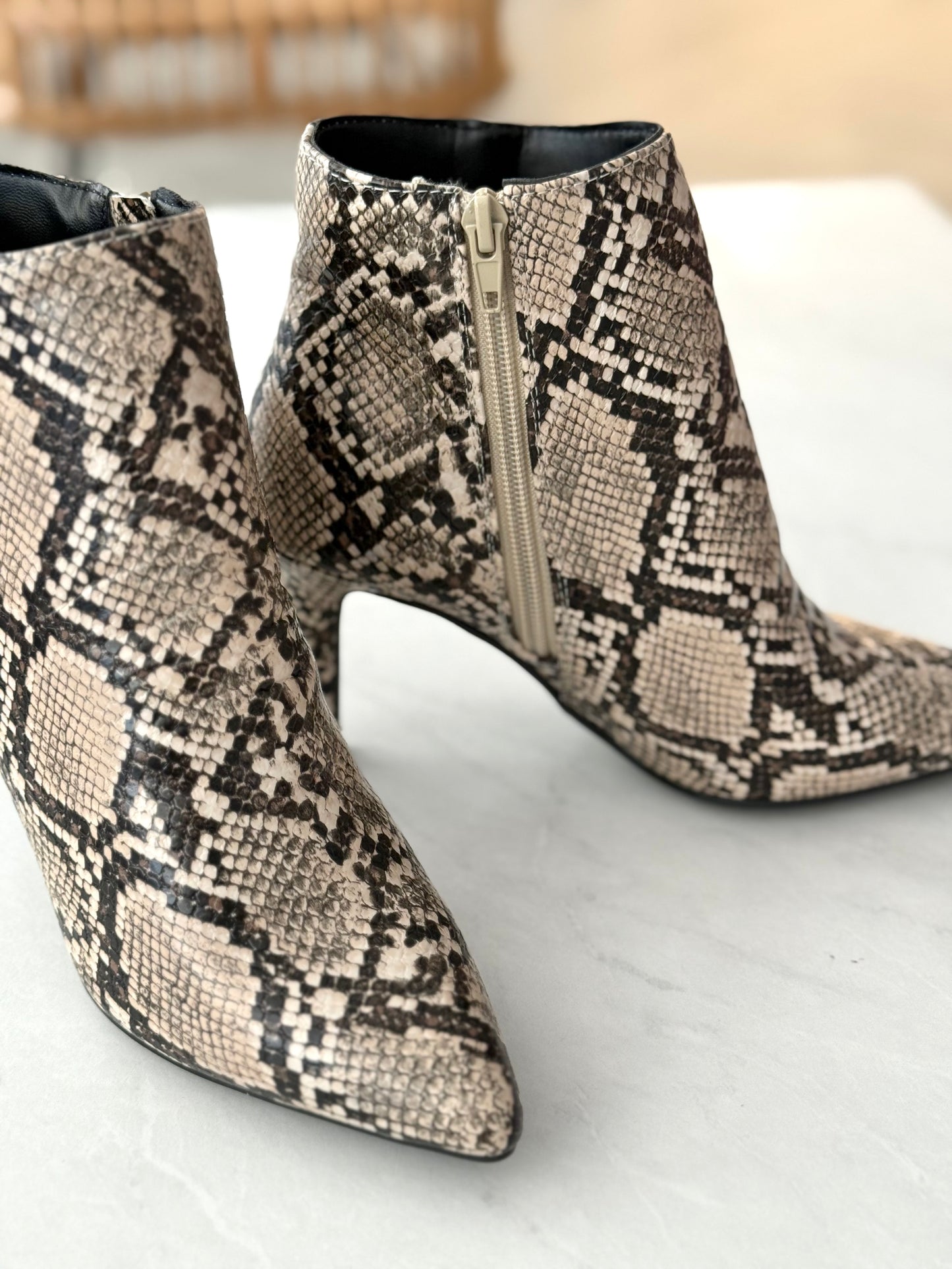 Snake Skin Bootie