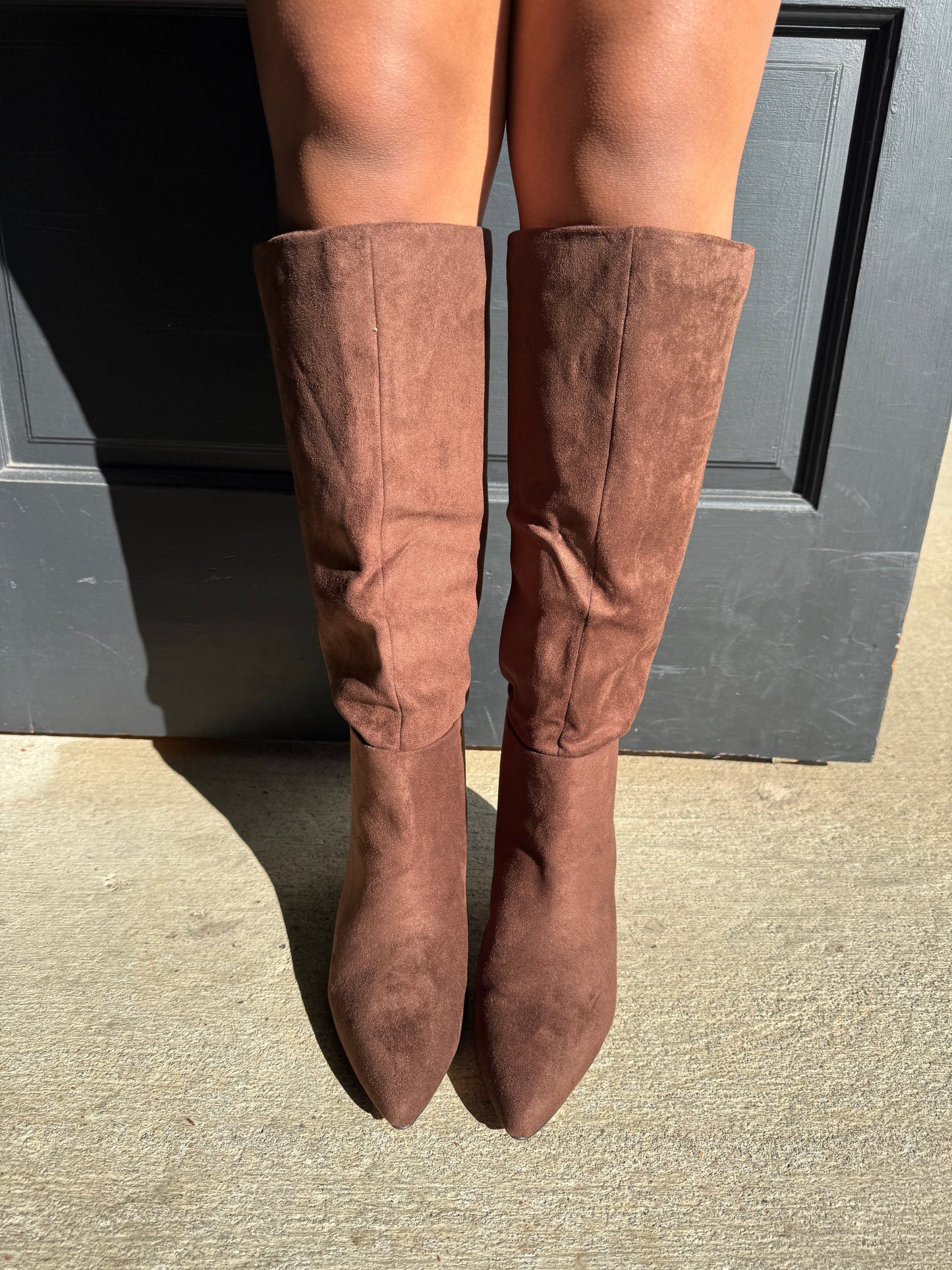 Stiletto Suede Knee High Boot (3 colors)