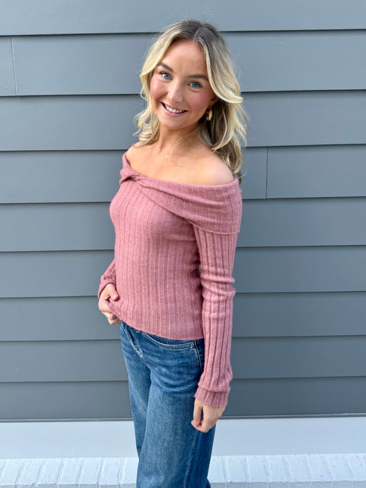 Dusty Rose O/S Sweater
