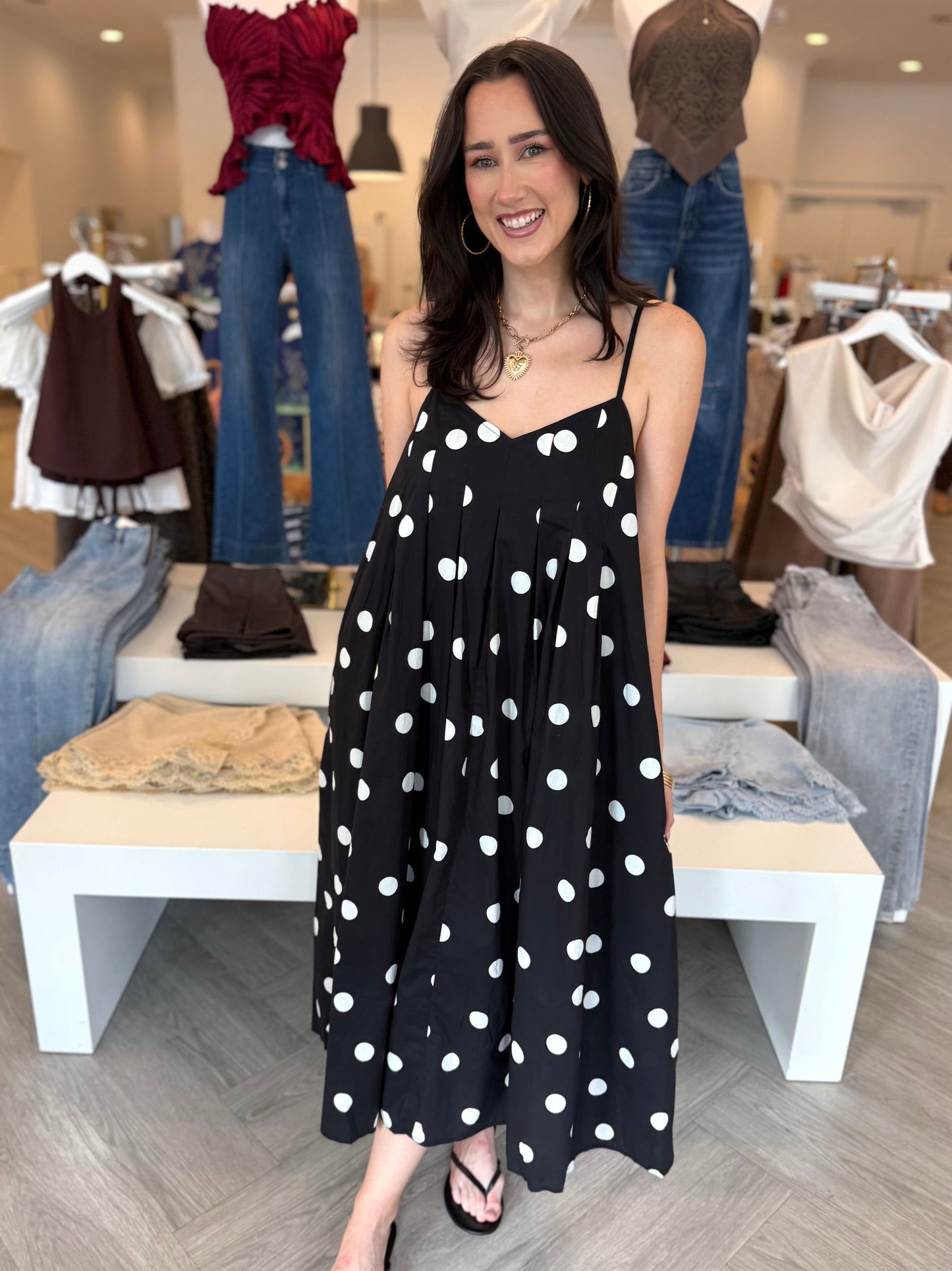 Black Polka Dot Dress