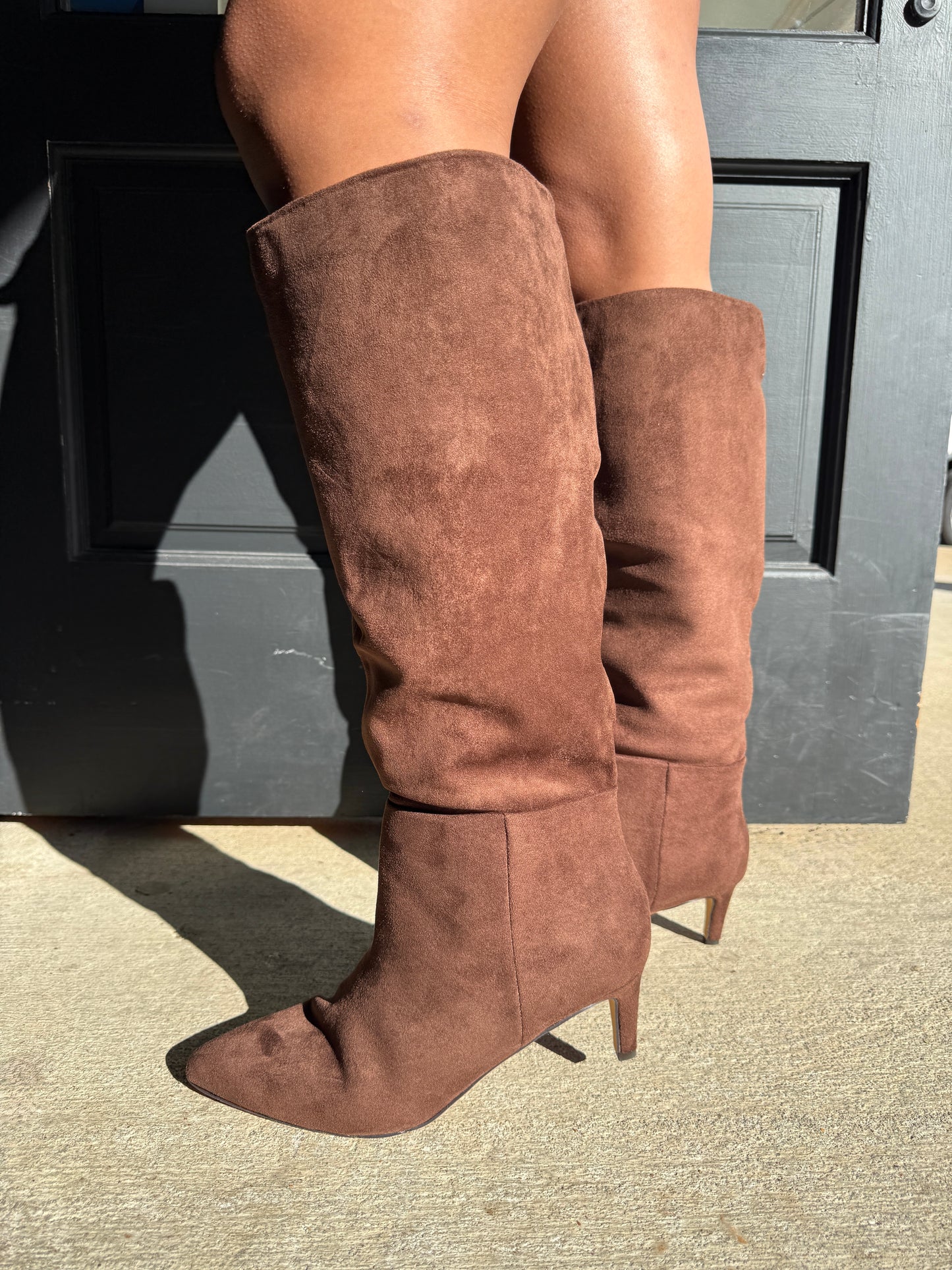 Stiletto Suede Knee High Boot (3 colors)