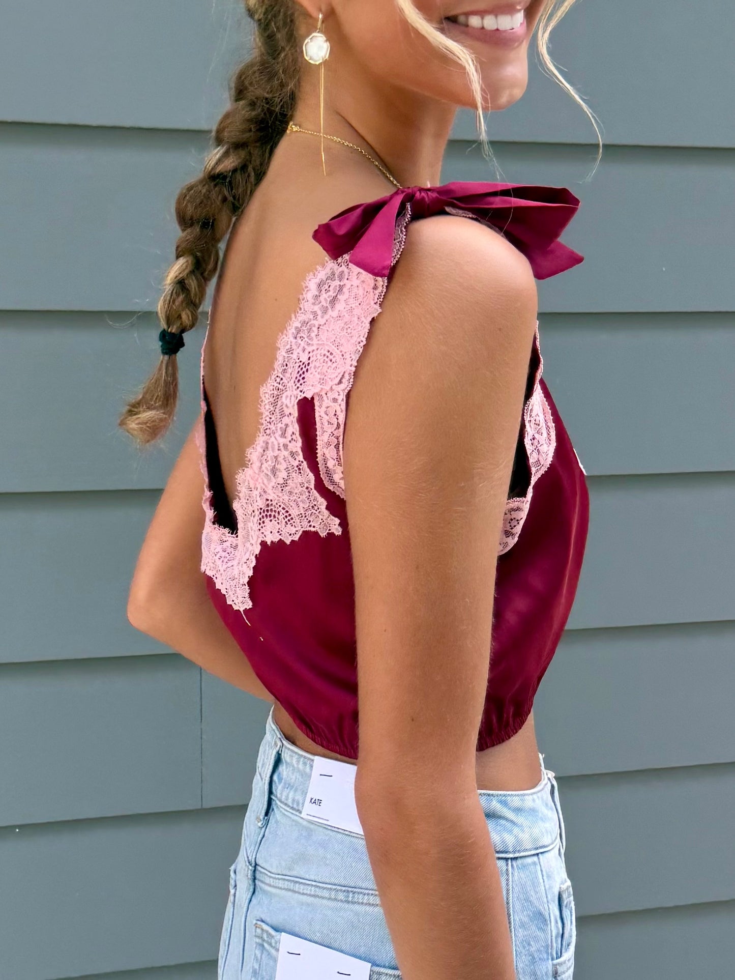 Lace Trim Top (2 colors)