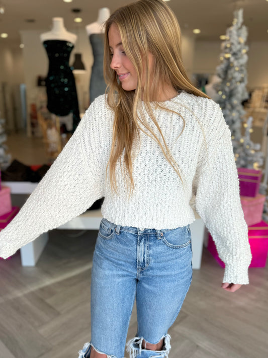 Textured Knit Dolman Pullover (2 colors)