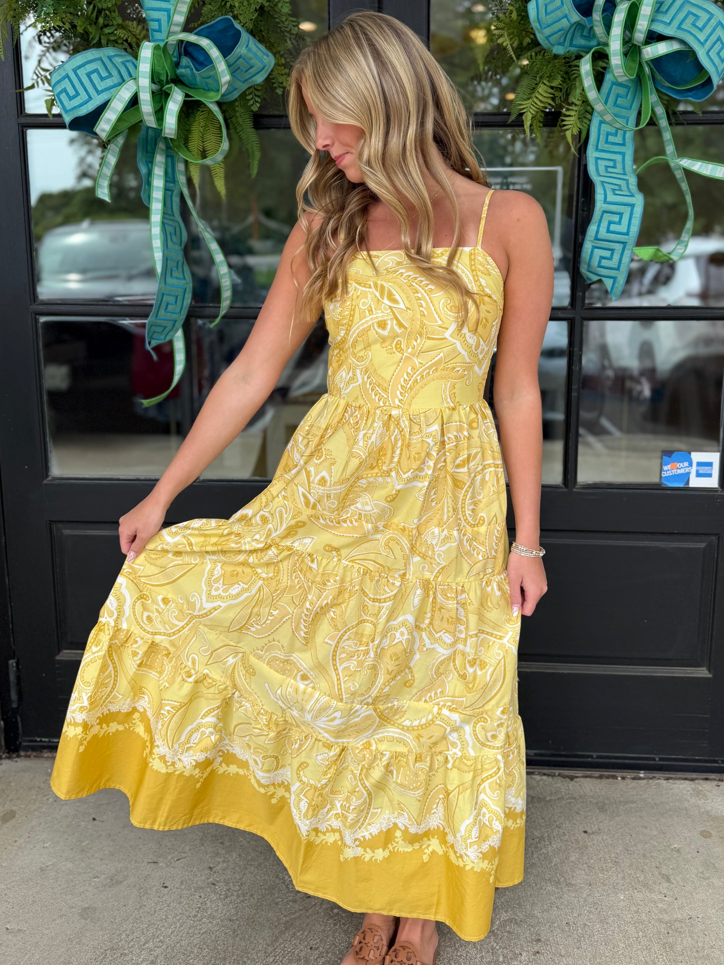 Mustard Paisley Maxi