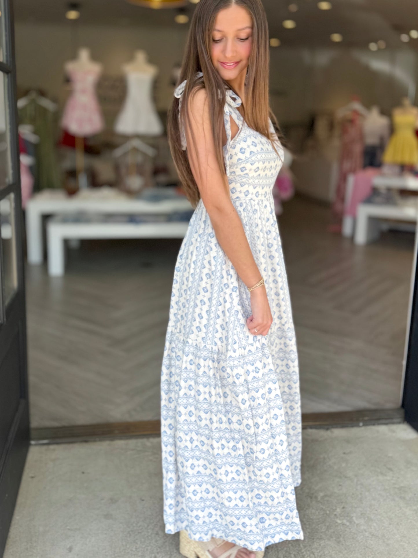 Blue Timeless Elegance Maxi