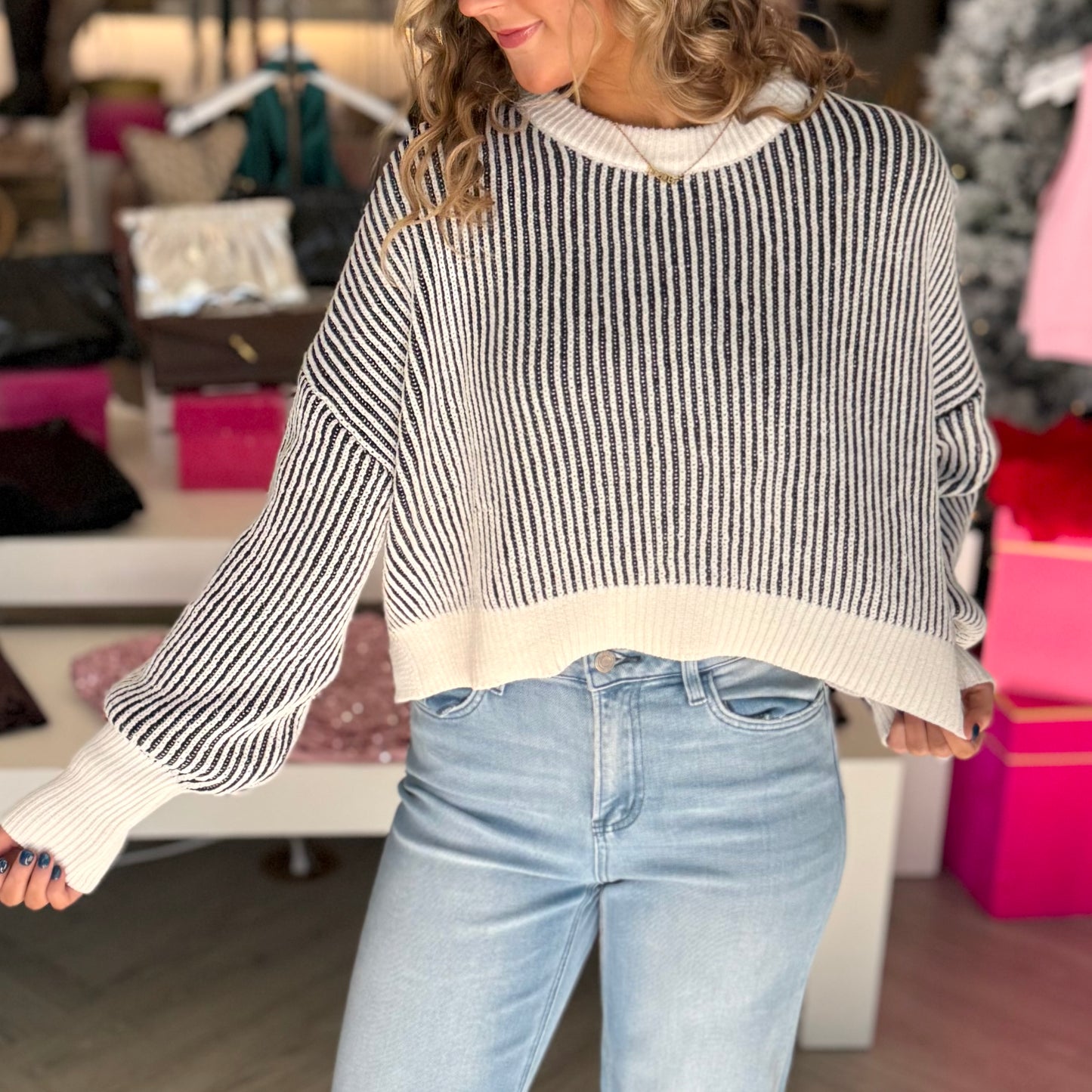 Balloon Sleeve Sweater (3 colors)