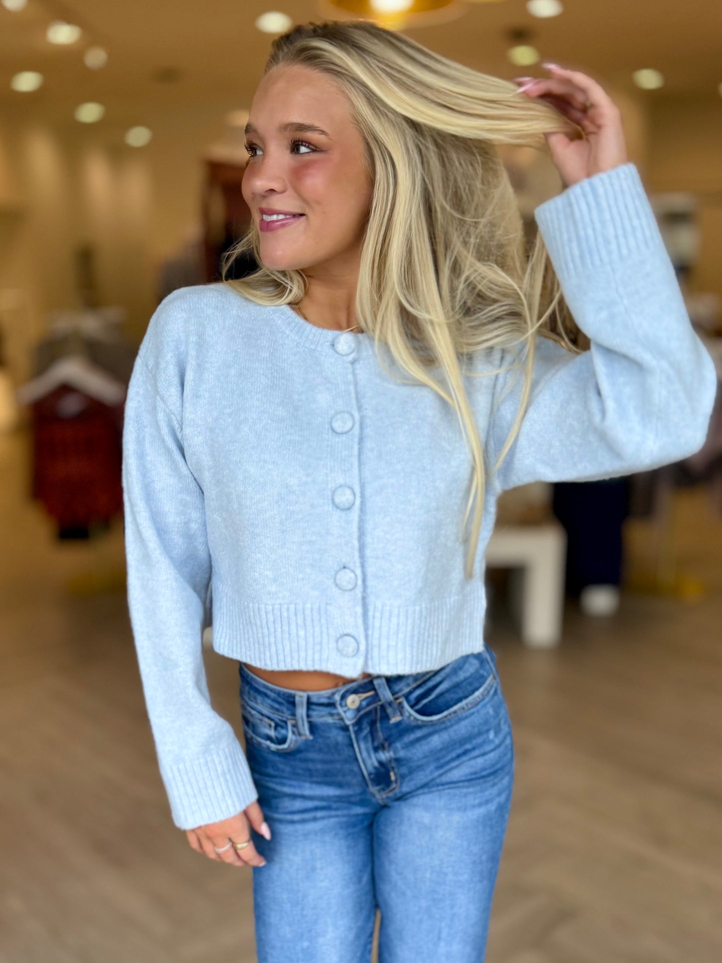 Round Neck Cardigan (2 colors)