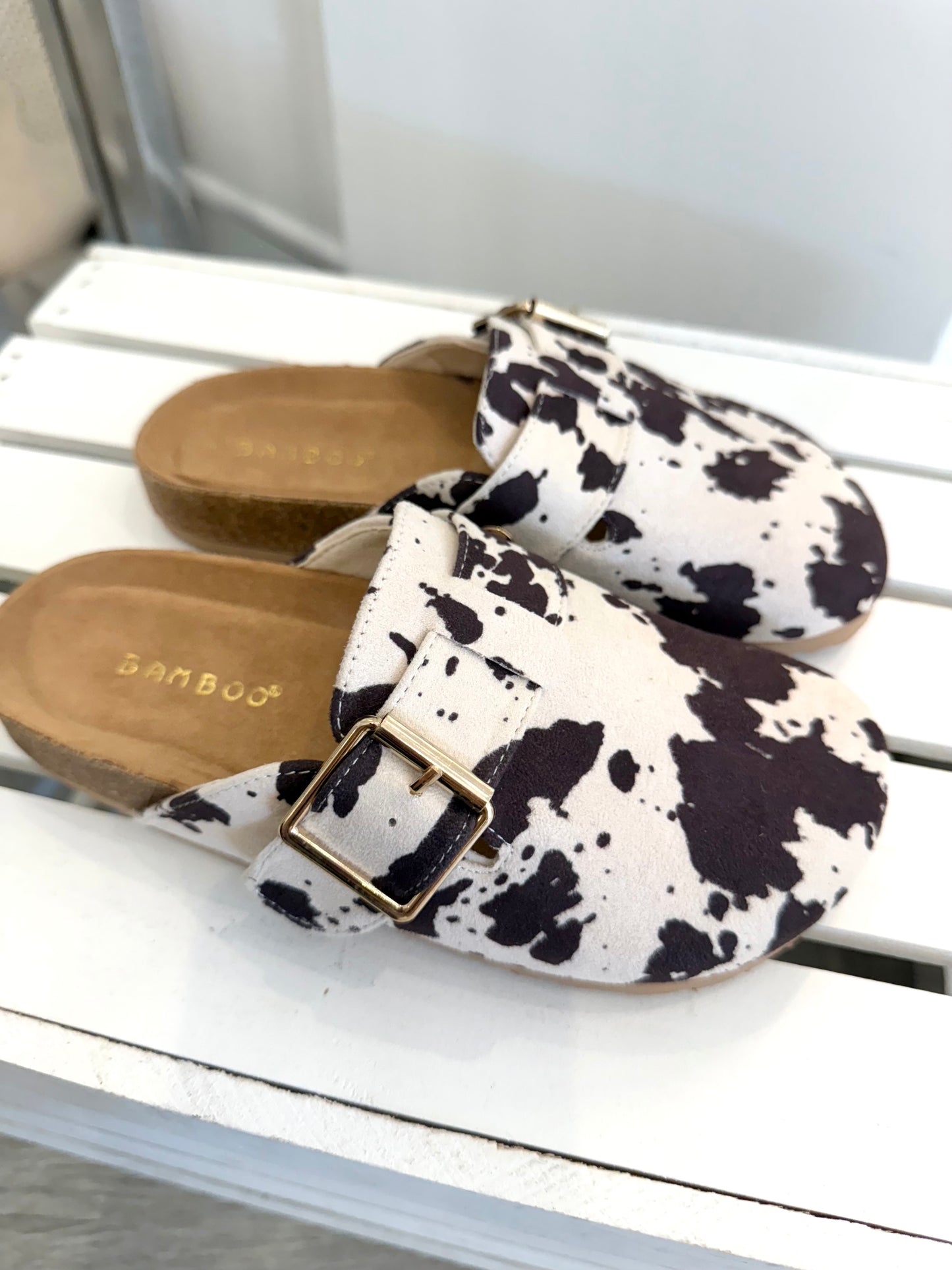 Cow print Slides
