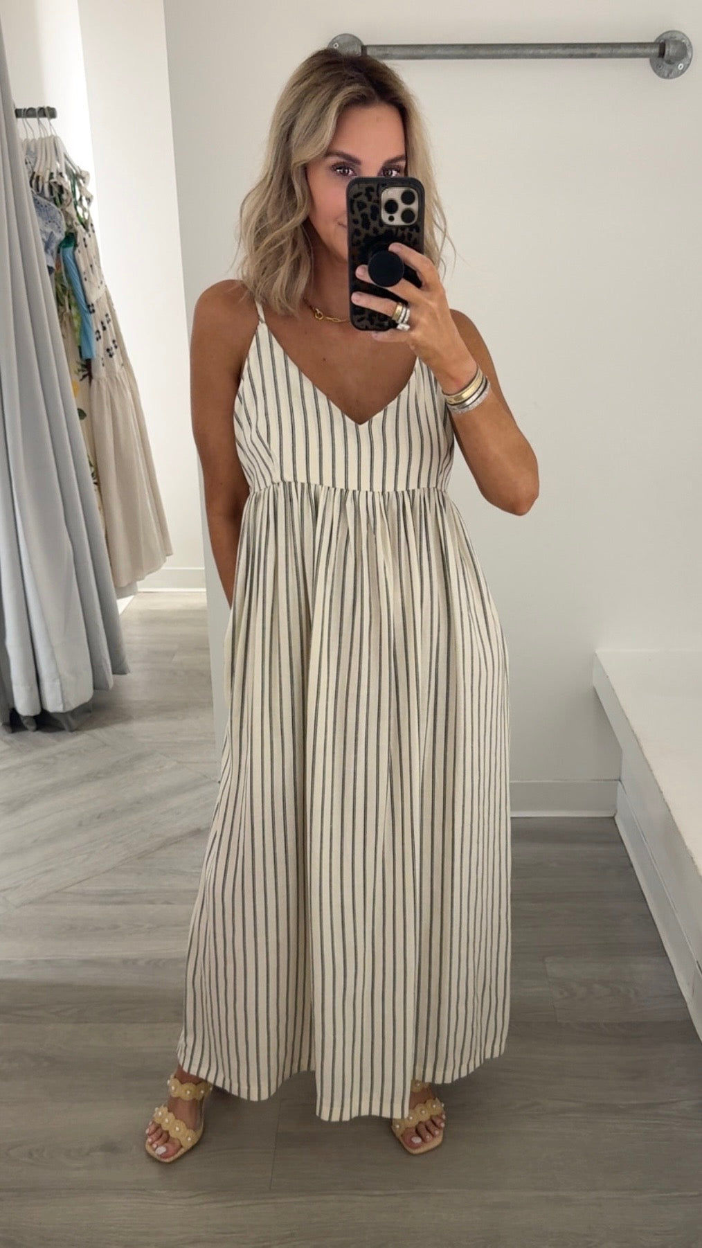 Natural Stripe Relaxed Maxi